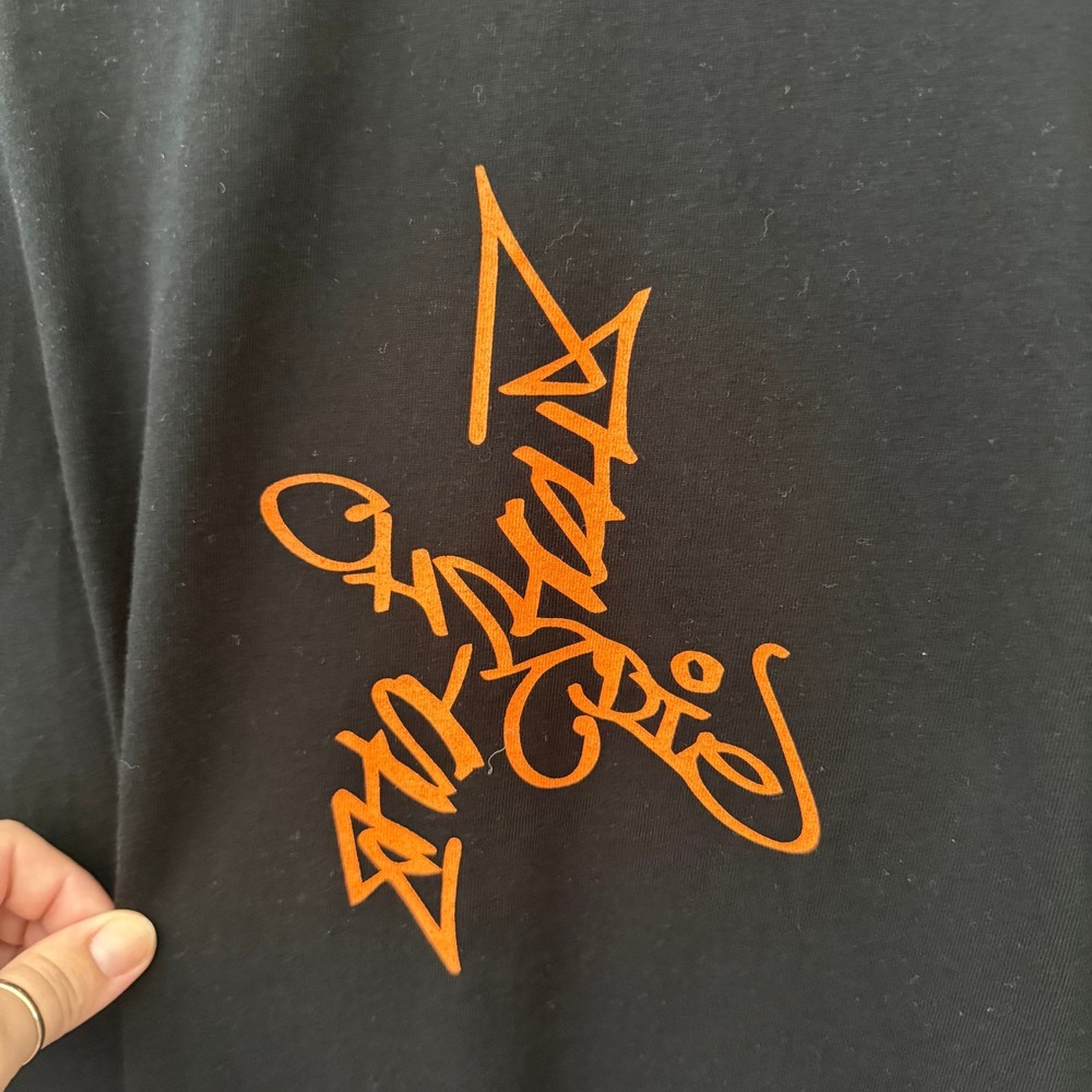 Extra Butter New York Graffiti Graphic T-Shirt Black Orange Mens 2X XXL - Picture 2 of 5
